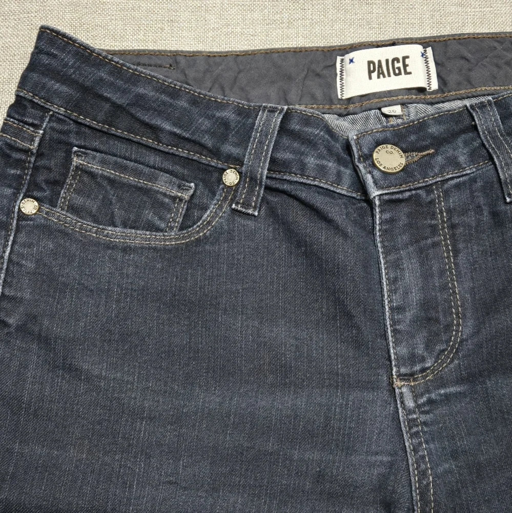 PAIGE Skyline Skinny Dark Blue Jeans Size 29